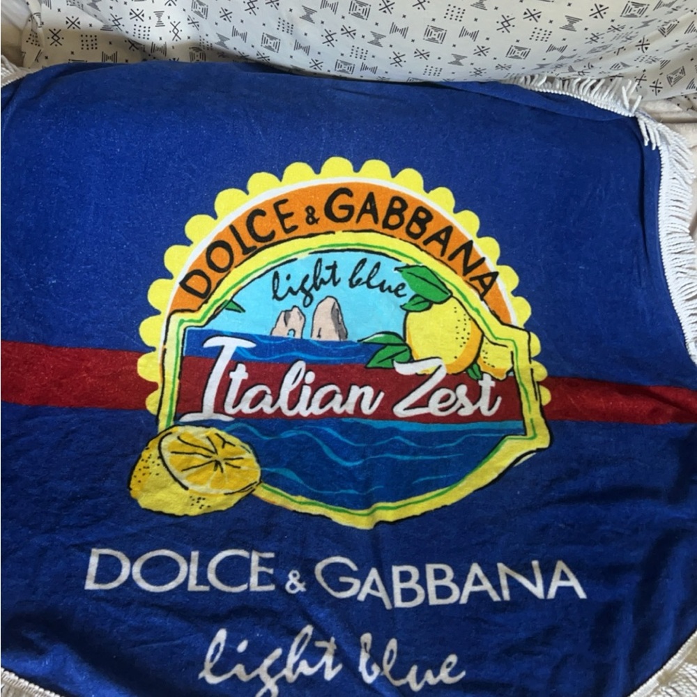 Dolce & Gabbana Light Blue Beach Towel